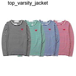 23SS Designer Long sleeve Mens Stripe classic embroidery Fashion plays Badge Cotton Sweatshirts Women's mens Clothing Labels hoodie