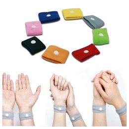 Party Favor Anti Nausea Wrist Support Sports Cuffs Safety Wristbands Carsickness Seasick Anti Motion Sickness Motion Sick Wrist Bands Party Gifts Q469
