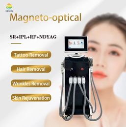 4 in 1 Multifunctional IPL OPT Hair Removal ND YAG Laser Pico-Laser Tattoo Pigment Removal Acne Treatment RF Skin Rejuvenation Anti Wrinkles