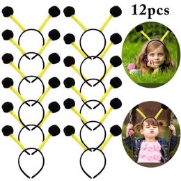 Hair Accessories 12pcs Lovely Cartoon Bee Headband Kids Clothing Headband Animal Tentacle Hair Hoop Hair Accessories Halloween Performance Props 230816