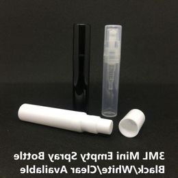 3G Refillable Plastic Clear Mini Spray Bottle 3ML/Gram Perfume Essential Oil Lotion Skin Softer Empty Sample Bottle Container Reuseable Aulj