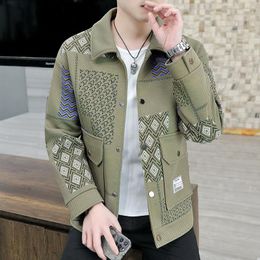 Men's Jackets Jacket 2023 Spring And Autumn Retro Youth Casual Loose Trendy For Men Versatile Ins Vintage Clothing