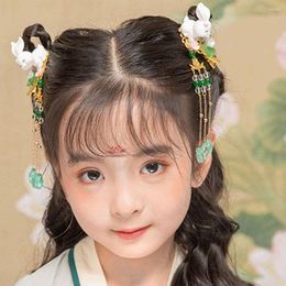 Hair Accessories Cute Hanfu Colourful Princess Tassel Clip Children's Chinese Style Hairpin