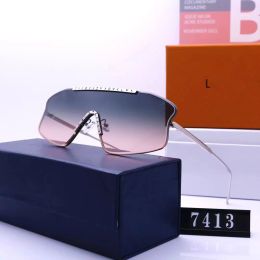 Designers sunglasses UV resistant Fashion Sunglass popular Designers square sun glass Casual Versatile eyeglasses with box 7 colos