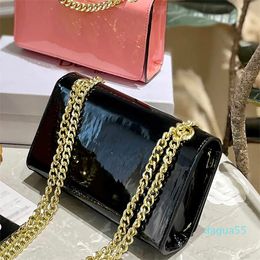 Womens Designer Shoulder Bag Leather Handbag Solid Color Gold Women Chain Messenger Purse Fashion Handbags