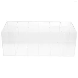 Jewellery Pouches Multi-purpose Acrylic Storage Box Compartment Clear Belt Roll Desktop Display