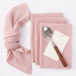 Table Napkin Cloth Napkins 42x42cm Gauze Wedding Dining For Dinner Party Everyday Use Home El Towels