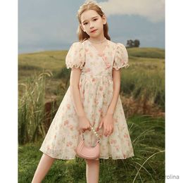 Girl's Dresses Girls' Hanfu Dress New Chinese Fragmented Flower Dress Chinese Style Children's Dress Sweet Girls' Princess Dress Temperament R230816