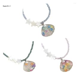 Chains Resin Beaded Necklaces Pendant Choker Beads Chokers Party Accessories J78E