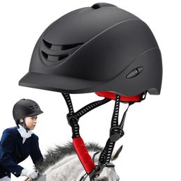 Protective Gear Horse Riding Safety Hat Adjustable Headgear Ergonomic Equestrian For Adults Teen Drop 230816