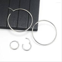 Hoop Earrings 316 L Stainless Steel Shape Vacuum Plating No Easy Fade Allergy Free Many Size 12--70mm Colour
