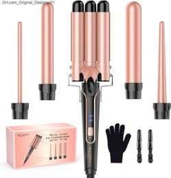 5-in-1 curl iron 3-barrel curl iron curl iron curler fast heating curler for all hair types of curlers Z230816