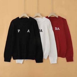 Luxury Designer Men Hoodies Women's Classic Letter Logo Print Loose Casual Round Neck Wool Knit Sweater Couple Thickened Thermal Bottom