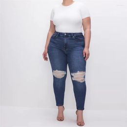 Women's Jeans Y2K INS Boyfriend Clothes Vintage High Waist Hip Lift Slim Fit Pencil Denim Pants Sexy Ripped Bodycon For Women 2023