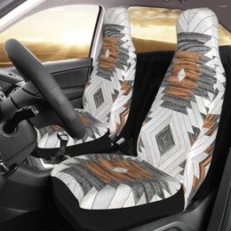 Car Seat Covers Urban Tribal Pattern - Aztec Wood Cover Custom Printing Universal Front Protector Accessories Cushion Set