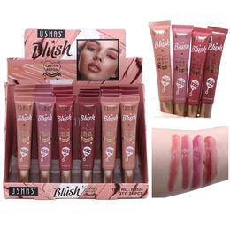 Blush 24PcsLot 4 Colors Liquid Makeup Face Make Up Professional Natural Cheek Blusher Gel Long Lasting Cosmetics Wholesale 230815