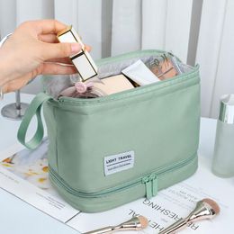 Storage Bags Fashion Zipper Wash Bag Multipurpose Travel Cosmetic For Camping