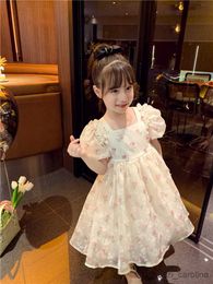 Girl's Dresses Girls summer baby clothes butterfly white gauze dress children baby princess dress bitter bitter skirt R230816