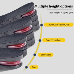 Shoe Parts Accessories 3-9CM Invisible Height Increased Insole Can Inserted Into The Sole Height Adjustable More Comfortable Supporting Insole Unisex 230816