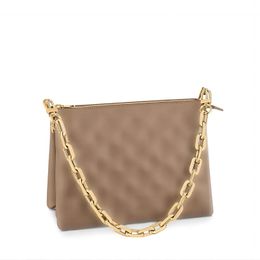 M57790 COUSSIN Genuine Leather Crossbody Bags Luxury Designer Women Bag Purses Tote Messenger Wallets Square Handbags Embossed Two Satchel Bag