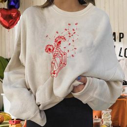 Women's Hoodies Sweatshirt Set Womens Halloween Print Long Pullover Letter O Neck Printing Sleeve Women Skateboard