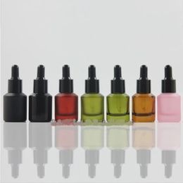 1/2oz Glass Eye Dropper Bottles with Black cap and Glass DroppersUsing for Essential Oils,Lab Chemicals,Colognes,Perfumes Other Liquid Swgl