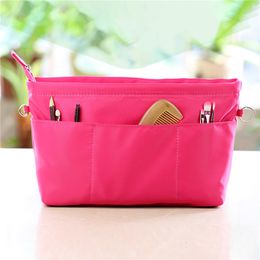 Cosmetic Bags Cases Bag in Bag Organiser Handbag Purse Insert Organiser Large Capacity Nylon Cosmetic Bag Portable Finishing Bag Inside Bag 230815