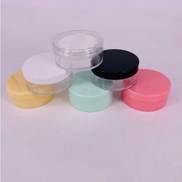 30G 30ML Plastic Empty Powder Puff Case 50ml Makeup Case Travel Kit Makeup Cosmetic Jars Containers With Sifter Puff and Lids Ujont