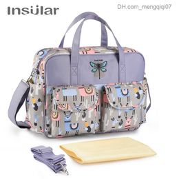 Diaper Bags New waterproof dial bag large capacity messenger travel bag multifunctional pregnant and baby stroller bag Z230816