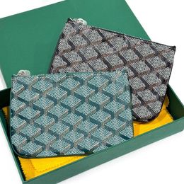 Luxury Designer Senats key pouch passport card holders pocket short wallets Organiser womens leather zipper keychain purse mens card case holder coin purses wallet