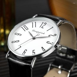 Wristwatches 2023 Men's Belt Watch Business Minimalist Digital Quartz Ultra-thin Is A Casual Relogio Masculino