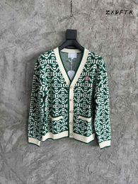 Men's Sweaters ZXDFTR 2023SS Fall Winter Men Jacquard Women Sweater Cardigan 230815