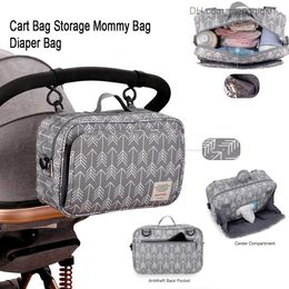 Diaper Bags Multi functional mother and baby Organiser cart bag with large capacity mother and baby travel bag Z230816