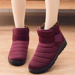 Boots Snow Boots Women New Shoes Woman Slip On Platform Women Shoes Fashion Waterproof Ankle Boots Punk Winter Footwear Botas Mujer