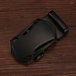 Belts High Quality Belt Simple Automatic Buckle Trend Men'S Niche Design 3.5 CM Wide Card Accessories A3112
