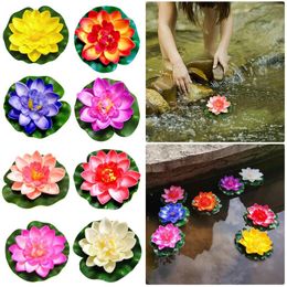 Decorative Flowers Flower Artificial Pond Water Floating Foam Lilies Simulation Realistic Lily Pads Perfect For Garden Ornament