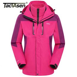 Women's Jackets TACVASEN 3IN1 Snow Ski Jacket Winter Coats Water Resistant Windproof Thermal Warm Hike Fleece Parka Windbreaker 230815