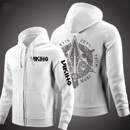 Men's Hoodies Sweatshirts Vikings Odin Warrior Legend 2023 Spring and Autumn Men Solid Color Zipper Hoodie Shirt Sportswear Fashion Pullover Long Sleeve 230815