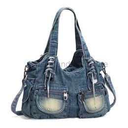 Drawstring Women's handbag trend 2023 Luxury designer handbag denim Y2K retro shoulder bag for luggage bag Women's messenger bag walletstylishhandbagsstore