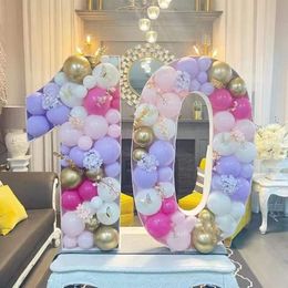 Other Event Party Supplies Digital Balloon Modeling Box 73 93cm KT Board Number Birthday Background Display Anniversary Wedding Decor 230816