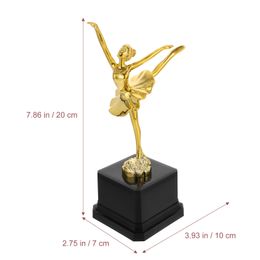 Decorative Objects Figurines Ballet Dance Trophy Cup Gold Kids Kid Mini Toy For Girls Cups Plastic 230815