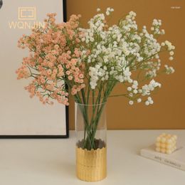 Decorative Flowers Babies Breath Artificial 61cm Long Plastic Gypsophila DIY Floral Bouquets Arrangement For Wedding Home Decoration