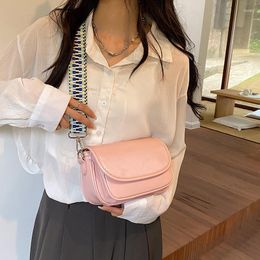 Evening Bags Small Group Bag Women's Solid Color Simple Square 2023 Trendy Ins Fashion Versatile One Shoulder Crossbody