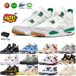 jumpman 4 Basketball Shoes jorclan 4s For Men Women OG Red Thunder Pine Green Military Black Cat White Oreo Sail Seafoam University Blue Bred Outdoor Sports Sneakers