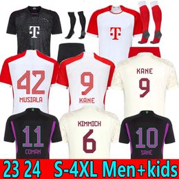 S-4XL SANE Kane 23 24 BAYERN MUNICH soccer jersey JOAO CANCELO DE LIGT COMAN 2023 2024 football shirt MUSIALA GNABRY GORETZKA MULLER men kids kits KIMMICH fans XXXL