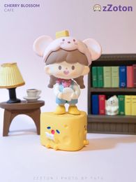 Blind box Zhuo Dawang Sakura Coffee Shop Series Box Toys Mystery Anime Figure Doll King Model Cute Ornament For Girls Gift 230816