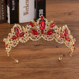 Wedding Hair Jewelry Trendy Bridal Hair Accessories Silver Color Crown Headdress Baroque Crystal Wedding Tiara Hair Jewellery Accessories 230815