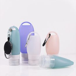 40ml 60ml 90ml White silicone Lotion Empty Soft Tube Squeeze Cosmetic Cream Shampoo Shower Gel Travel Bottle Sfcfa