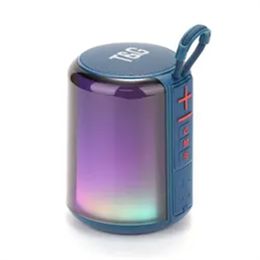 TG385 Colourful Wireless Speakers 3D Mini Electroplating Round Steel Cannon BT Speaker Radio Support U Disc Subwoofer