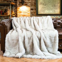 Blankets Battilo Faux Fur Blanket for Bed Luxury Decor Blanke Super Soft Fuzzy Faux Fur Blankets Winter Warm Cosy Throw Blanket 230815